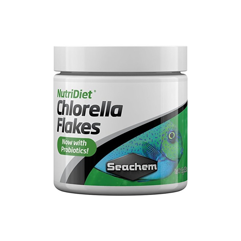 Seachem NutriDiet Chlorella Fish Flakes - Natural Probiotic Formula 15g/.5oz