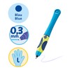 Pelikan Griffix 820455 Ink Pen for Left-Handed Users, NeonFreshBlue, Pack