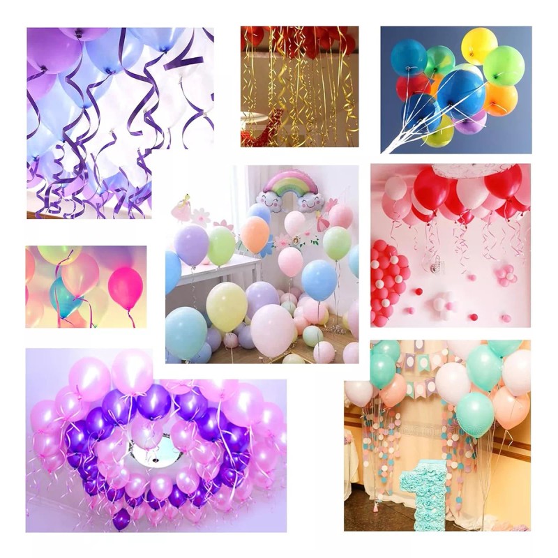 Lecute 100 Cintas Regalo Globo Curly Liston Cumpleaños Decoracion