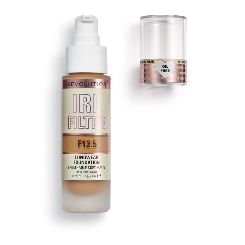 Makeup Revolution IRL Filter Longwear Foundation, Medium to Full Coverage,