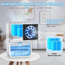 Dehumidifiers for Home, 128 OZ Visible Water Tank, 1000 sq.ft Dehumidifier for Basement Bedroom Bathroom Closet RV with 7 Colors LED Light, Ultra Quiet Sleep Mode, 1-24H Timer, Auto Shut Off Function