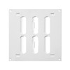 150x150mm (6x6") Sliding Grille Made of Sheet Steel, White Ventilation