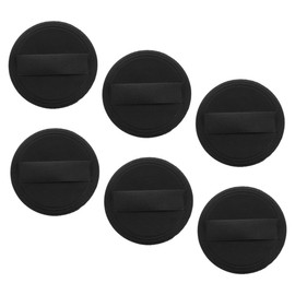 Beavorty 12 Pcs Foundation Makeup Makeup Powder Fluffy Powder Round Face Pu Leather and Fabric Gentle Application Easy to Carry