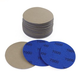 MAXMAN 30Pcs 3-Inch Sanding Discs, 7000 Grits Hook and Loop Professional Silicon Carbide Sand Paper, Wet Dry Polish for Wood, Metal, Paint, Car Polishing