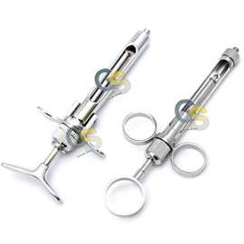 DENTAL CARTRIDGE SYRINGE + ANESTHETIC 3 RINGS SYRINGE G.S INSTRUMENTS