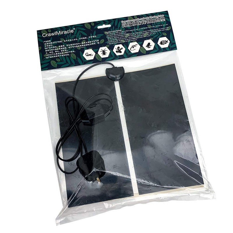 Tbrand Reptile Heating Pad with Temperature Adjustment, 110V 14W Heat