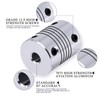 XIKE 1PC 3mm to 6mm Shaft Coupling 25mm Length 19mm