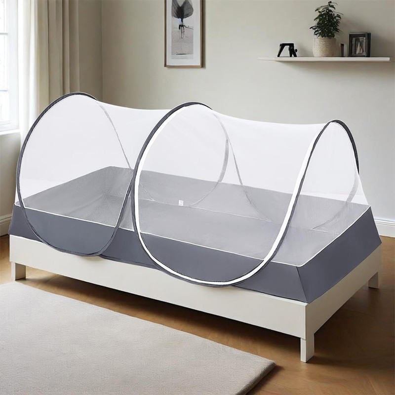 Portable Mosquito Net Foldable Pop-Up Travel Tent, Bed Canopy Mosquito