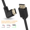 Maxhood HDMI 2.0 Male to Male Cable 90 Degree, 2
