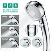 HEROBAI High Pressure Shower Head with Handheld, On Off Shower