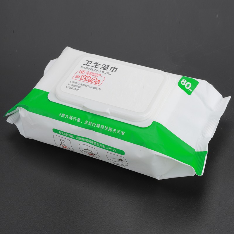 80pcs Ultra-Soft Cleansing Wet Wipes Draw Off Packing Family Affordable