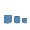 espidoo Ceramic Flower Pots Set of 3: Modern Antique Blue