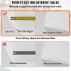 Transparent PVC Rectangle Table Cover 42\"x84\" Plastic Desk Mat Water