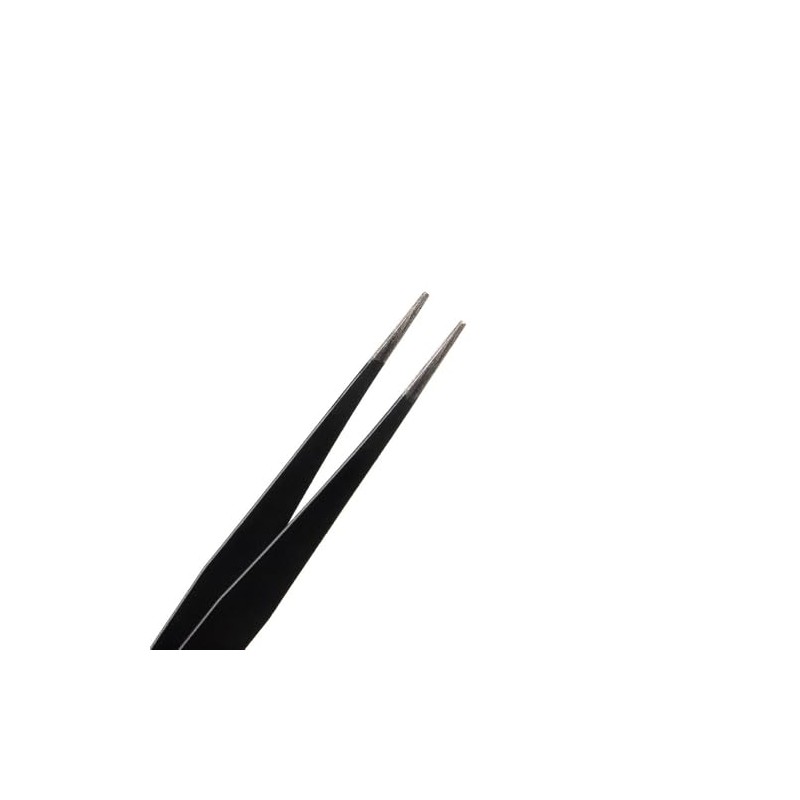 Craft County Precision Tweezers – Anti-Static Stainless-Steel Tweezers – Broad