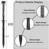 30 Pcs Plastic Spikes 8 Inch Landscape Edging Anchoring Garden