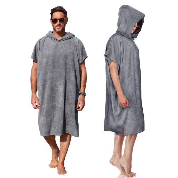 Kato Tirrinia Microfibre Terry Towelling Surf Poncho Towel Bath Poncho