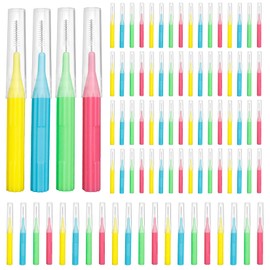 RAZOKO Interdental Brush, Toothpick Flossing Head,Easy Use Tooth Cleaning Tool (88 Count)(2mm/2.3mm/2.5mm/3mm) | RAZOKO