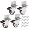 Locking Caster Wheels Heavy Duty 2 Inch Set of 4,