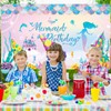 Mermaid Birthday Backdrop Party Decorations Mermaid Backdrop for Girls Birthday