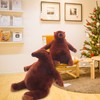 SNOWOLF Djungelskog Bear Giant Simulation 100 cm Bear Toy Stuffed