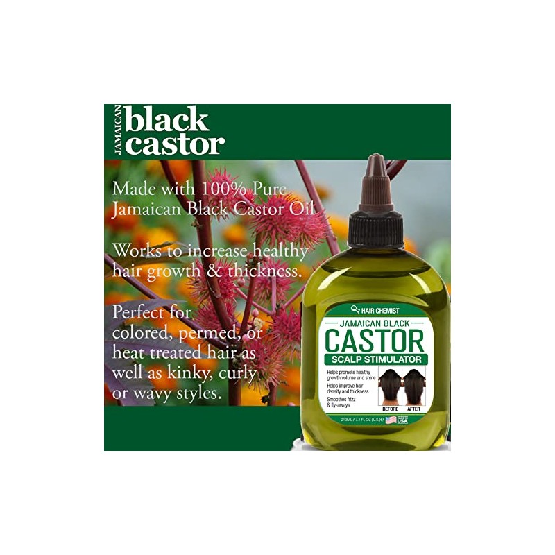 Hair Chemist Estimulador de cuero cabelludo de aceite de ricino