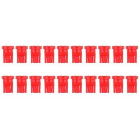 cciyu 194 Extremely Bright:LED Bulbs 6-3020-SMD Dashboard Gauge Light Speedometer Odometer Tachometer LED light Wedge T10 168 2825 W5W Red Pack of 20