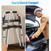 HOMLAND Walkers for Seniors, 2-Button Folding Walkers with Wheels, Lightweight