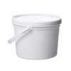 Consolidated Plastics Pail with Handle, Polypropylene, 1.5 Quart, White, 10