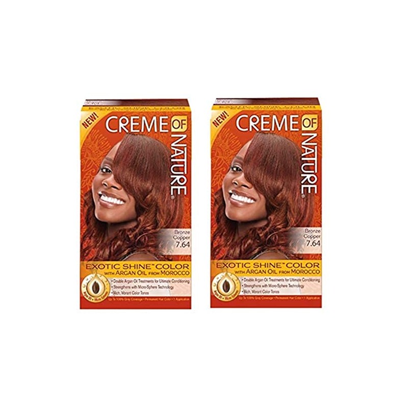 Creme Of Nature Color #7.64 Bronze Copper Exotic Shine (2