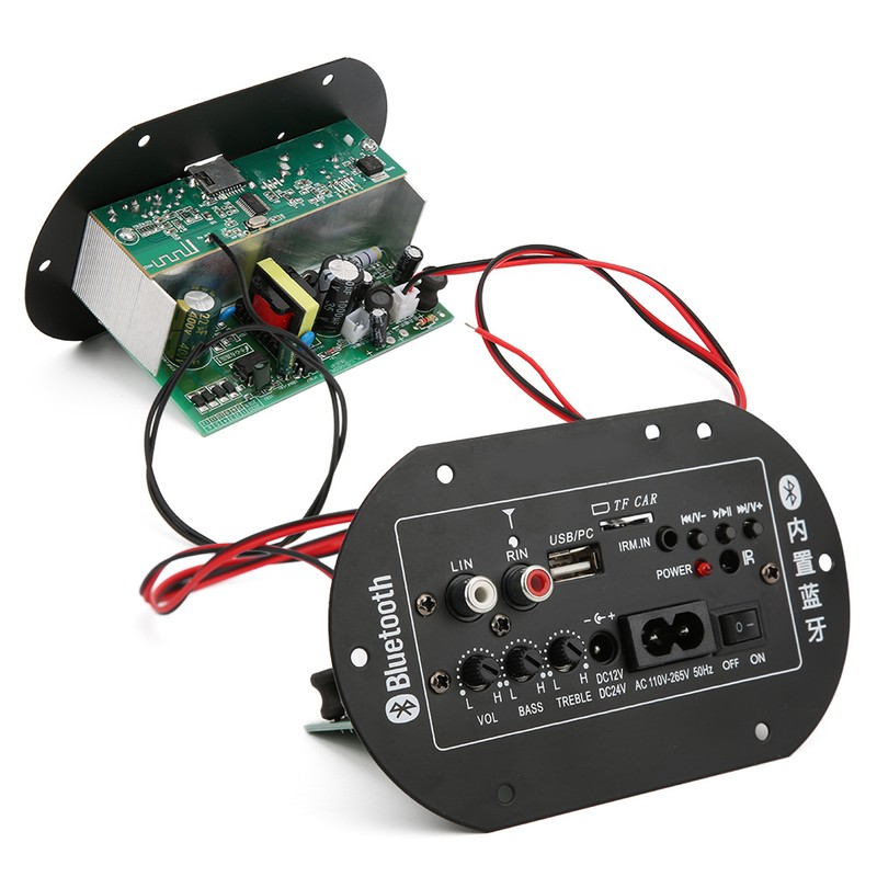 Car Audio Amplifier Board Bass for Bluetooth /12V/24V Universal 30-120W
