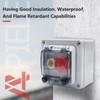 APIELE IP67 Outdoor Waterproof Button Switch Box Emergency Stop Button
