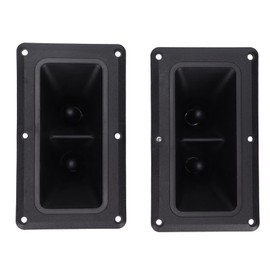 LAJS Piezo Horn Tweeter, 75-150 Watts Dual Drive Ceramic Wide Dispersion Horn Replacement, High Sensitivity Horn Tweeter Speaker for Karaoke Speakers/DJ Pro PA Speakers/Audio Accessories