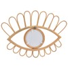 Rattan Eye Wall Mirror Hand Woven Innovative Art Dressing Makeup