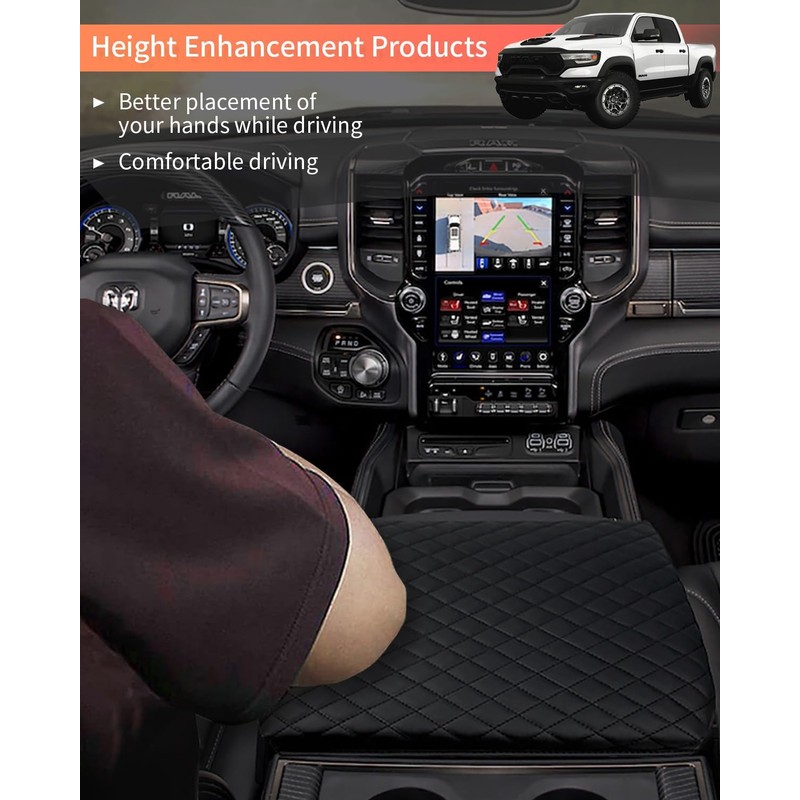 LINOAH Center Console Cover for 2019-2026 Ram 1500 Center Console