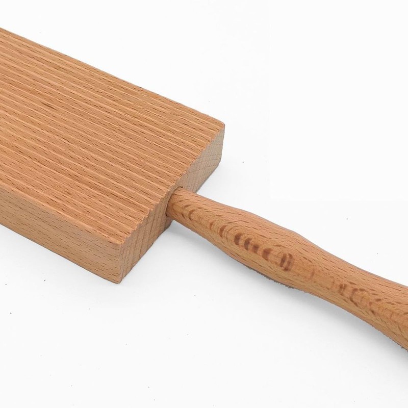 Professional Gnocchi Wood Paddle Slanted Ridge Board Pasta Maker 6x12