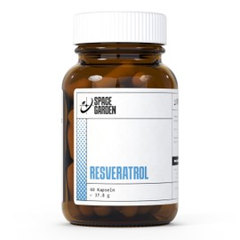 Spacegarden 600 mg Resveratrol Powerful Antioxidants - 60 Resveratrol Capsules Support for Heart and Circulation - Resveratrol High Dose, Vegan, No Additives