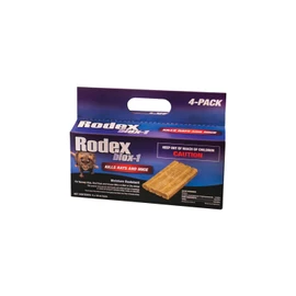 Rodex Blox-1 Moisture Resistant Warfarin Rodenticide Bait for Rats and Mice, 4 lb