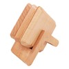 Tiardey Square Solid Wood Tea Coaster Beech Iinsulation Padwith Holder,Set