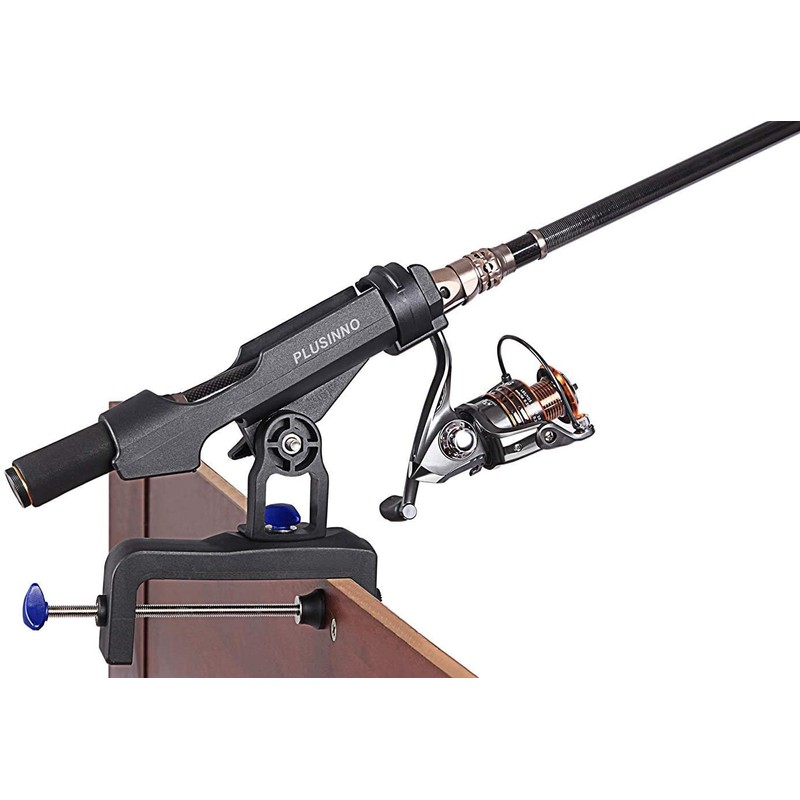PLUSINNO Fishing Boat Rods Holder with Large Clamp Opening 360