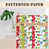 JarThenaAMCS 60 Sheets Christmas Pattern Paper A5 Snowman Santa Snowflake