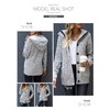 Sidefeel Women Hooded Knit Cardigans Button Cable Sweater Coat Large