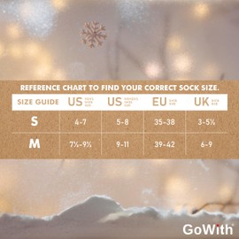 GoWith Vintage Alpaca Wool Socks for Men & Women, Thick Cozy Warm Alpaca-Merino Blend Socks, Soft Thermal Hiking Boot Socks, 1 Pair, Anthracite, Medium