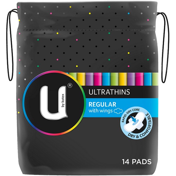 U by Kotex Ultrathins Regular Pads - With Wings 14