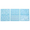 ECSiNG 3Pcs Clay Screen Printing Stencils - Silk Screen Stencils