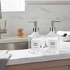 Clear Acrylic Soap Dispensers Set with Rust Proof Pumps and