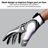 White Football Gloves Anti Slip Silicone Grip Sports Receiver Glove