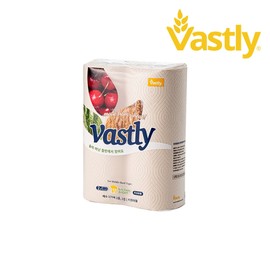 Bastley straw kitchen towel 170 sheets 2 rolls / 바스틀리 밀짚 키친타올 170매 2롤