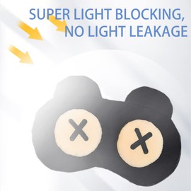 BSITSSS Sleeping Mask, Women Men Children 3D Eye Mask, Funny Sleeping Mask, Soft and Breathable Light Blocking Sleeping Masks with Adjustable Strap (B)