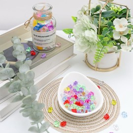 Meiwlong 160PCS Acrylic Gems Fake Ice Rocks - Vase Fillers for Centerpieces,Plastic ice Diamonds Crystal Crafts Decor,Valentine’s Decorative Bowl Fillers & Fake Ice Cubes for Table Decor