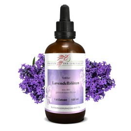 Lavendel Tinktur 100ml | Lavendula angustifolia Tropfen (1:4 Extrakt) | Premium Qualität aus Österreich | Veganes Nahrungsergänzungsmittel | Echter Lavendel, Garden Lavender, Common Lavender